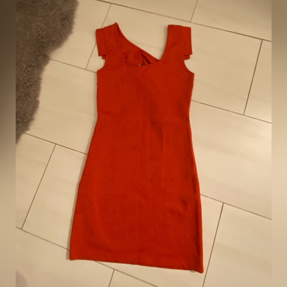 Bebe orange dress S - Picture 2 of 4